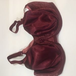 42DDD burgundy bra